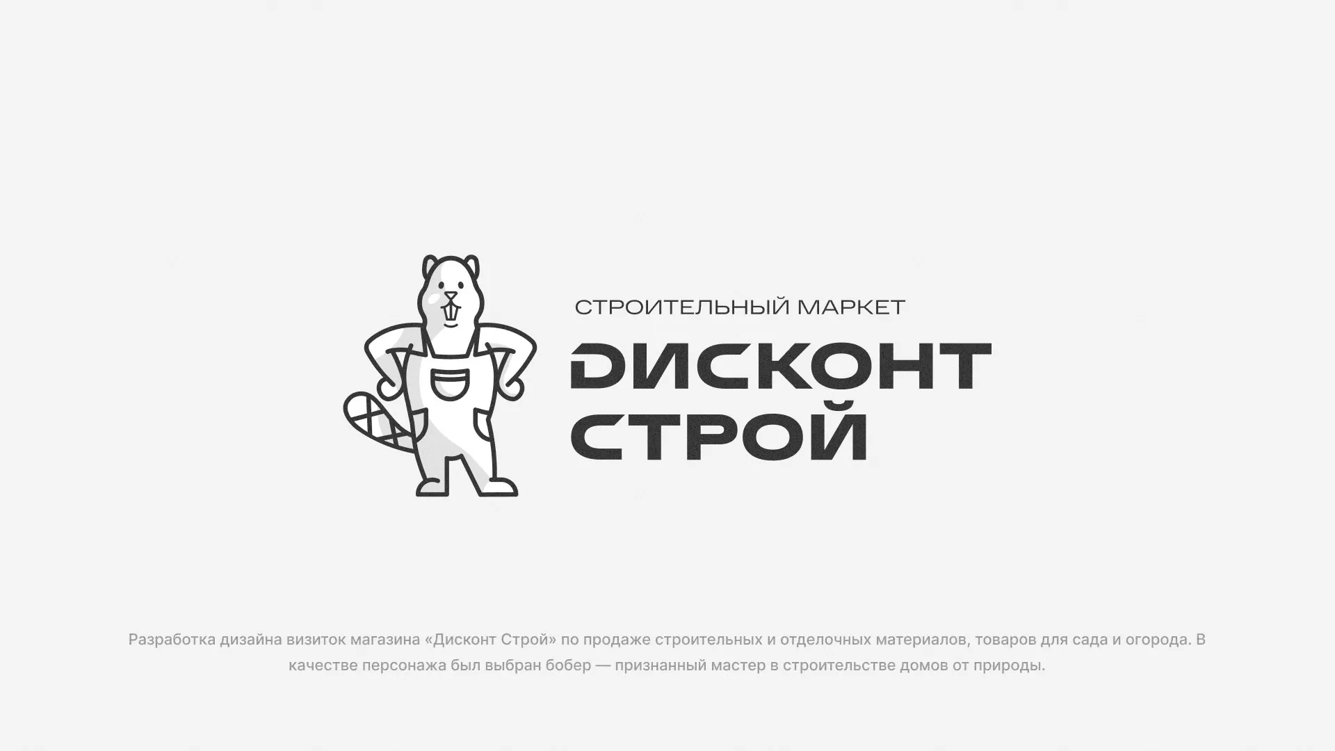 Разработка дизайна визиток магазина «Дисконт Строй» в Луховицах